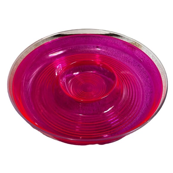 Two Tiered Plastic Cold Storage Catering Food Storage Dip Cocktail Bowl with Lid - Picture 3 of 9